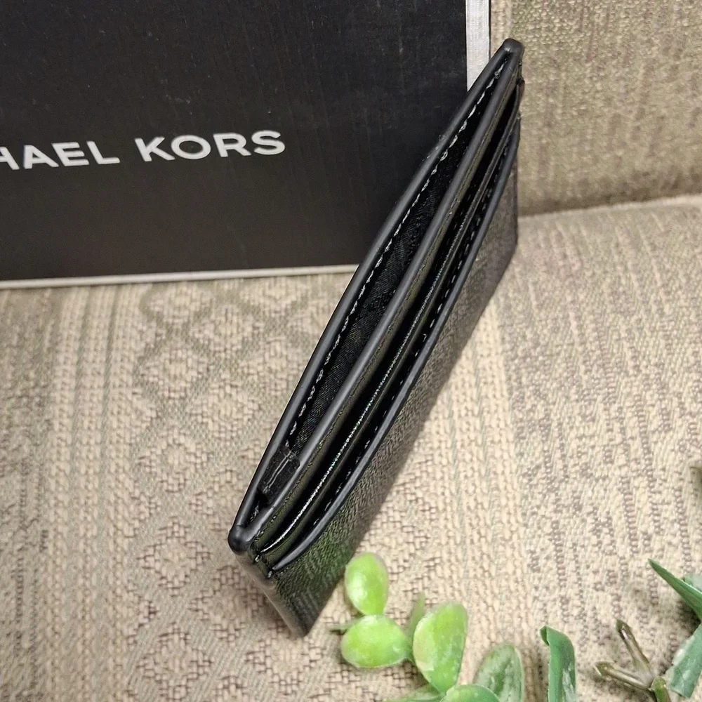 Michael Kors Signature Card Case & Keychain Box Set